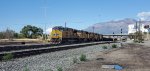 UP 3015 Leads A Manifest Train into The UP Ogden Yard from.Salt Lake City,  Utah.